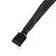 2Pack Computer PC PWM Lüfter Splitter Kabel 1 auf 2 (4 Pin+3 Pin)
