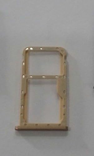 PER HUAWEI MATE LITE  RNE-L23 RNE-L21 RNE-L01  ALLOGGIO SUPPORTO ADATTATORE SLOT SLITTA PORTA CARD SCHEDA SIM TRAY CARRELLO VASSOIO PORTA VANO SCHEDE NANO SIM1 SIM2  GOLD ORO 