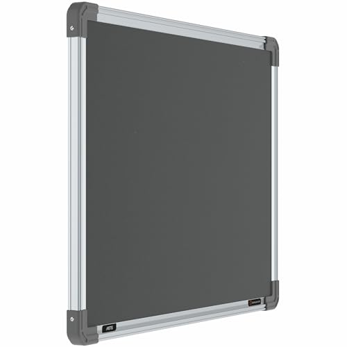 Image of Scholar Art Metis 1.5x2 Feet Bulletin Notice Board for Study Room & Wall | Vibrant & Versatile Crape Cloth + High Density Soft Board for Pinning Photos, Sticky Notes & Reminders (Grey)