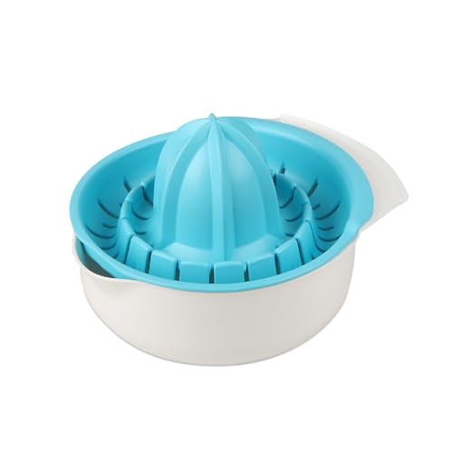 Fackelmann 27040 Spremiagrumi Manuale 500 ml, spremi agrumi con Contenitore, spremi Arance, Limoni, pompelmi e Lime, per spremute e Succo di Limone, plastica, Multicolore, 18 x 14 x 12 cm
