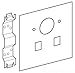Wiremold S4046ARJ SGL RCPT (1.4IN. Dia)& MOD Jack, Multi