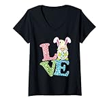 Photo Gallery donna love easter graphic shirt womens leopard gnome bunny ears maglietta con collo a v Photo Gallery donna love easter graphic shirt womens leopard gnome bunny ears maglietta con collo a v