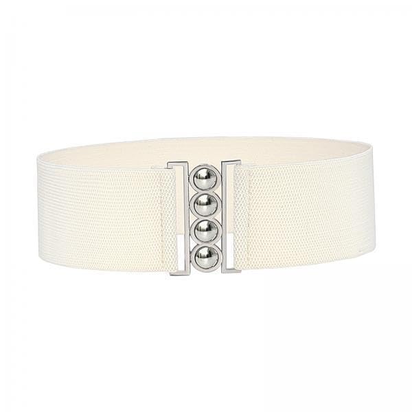 5X Wide Elastic Waist Belt for Women - Stretch Dress Belt with Buckle - Decorative Waistband - Ladies Fashion Accessories (5 Pack)