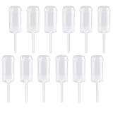 BOROLA 12 pcs Round Shape Clear Push-Up Cake Pop Shooter (Push Up Pops) Plastic Containers with Lids, Base & Sticks