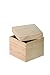 Artemio VIBB19 Aufbewahrungswürfel, Holz, Beige, 12 x 12 x 12 cm