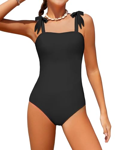 Image of Girls Swimsuit One Piece Casual Color-Block Adjustable Straps Girls Bathing Suit Swimwear 9-16T