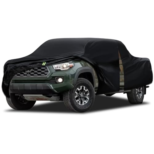 Image of Truck Cover Waterproof All Weather, 6 Layers Pickup Cover Fit for Ford Ranger, Toyota Tacoma, Colorado, Nissan Frontier, See Size Chart (T1 Fit Truck Length Up to 220 inch)