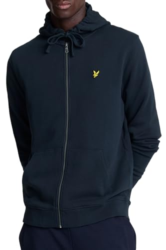 Image of Lyle & Scott Mid Layers Zip Through Hoodie Z271 Dark Navy, XXL