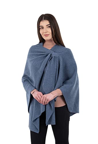 SAOL Shawl Wraps for Women Lambswool Poncho One Size3