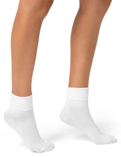 Image of no nonsense womens Cotton Basic Cuff Sock
