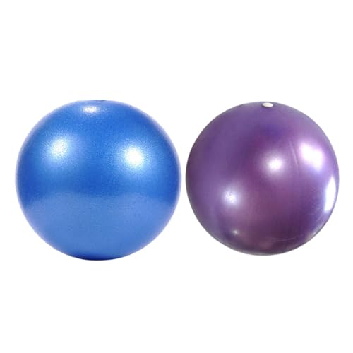 LAPYAPPE 2pcs Half Yoga Ball Small Pilates Ball Anti-Burst Coating for Man/Woman