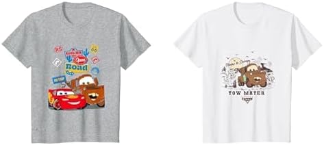 Disney Pixar Short Sleeve Crew Neck T-Shirts for Boys Girls Toddlers, Multipacks