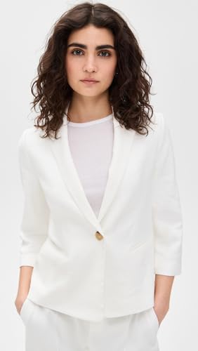 Vince Women's Linen Shrunken Blazer2