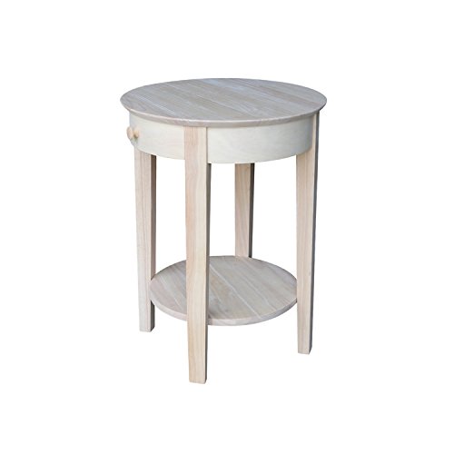 International Concepts Accent Table, Unfinished #TOP5
