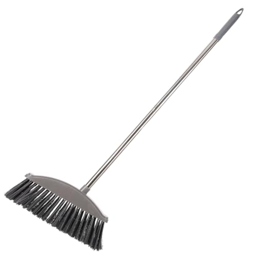 CONGARTENO Plastic Dark Grey Cleaning Dustpan Office Broom Brush Heads Sweeping Stainless Steel Cleaning Tools