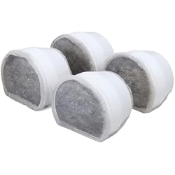 PetSafe Drinkwell Pet Fountain Replacement Carbon Filters, 4 Filters | Certified Fit for Drinkwell Fountains, 50% More Carbon Than Generic Brands, 2-4 Weeks Filtration per Filter