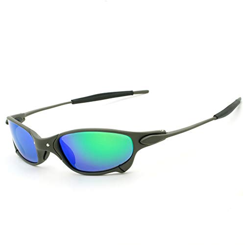 Top Sports Polarized Sunglasses Aluminum Metal Frame Riding Flash Iridium Mirror