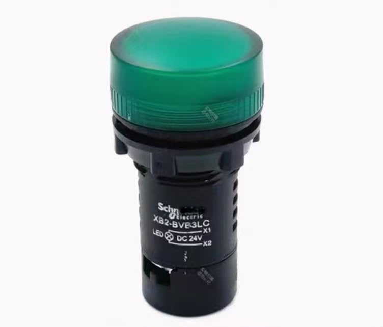 Green XB2-BVB3LC Indicator Switch - AC/DC 110V, 22mm Panel Mount for Electrical Control Panels and Industrial Equipment