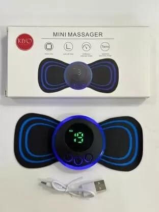 New Trending Full Body Mini Butterfly TENS Massager With 8 Modes, 19 Levels Electric Rechargeable Portable EMS Patch for Shoulder, Neck, Arms, Legs, Neck