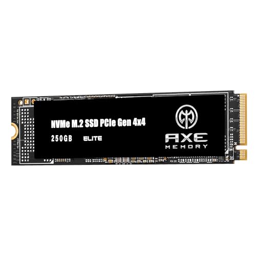 AXE MEMORY ELITE ����SSD 250GB PCIe Gen4 x4 M.2 2280 NVMe �ő�Ǎ�4,450MB/s �ő发��1,900MB/s 3D TLC�̗p ��p�� �������K�i