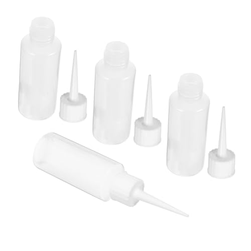 Bouteilles de compression en plastique souple Housoutil pour colle liquide | Lot de 4
