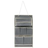 MORYTRADE ウォールポケット 壁掛け式 卓上 2way 整理整頓 ティッシュ入れ 25×23cm グレー