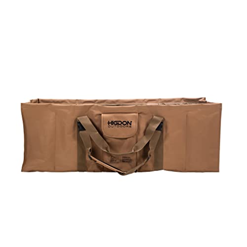 Higdon Outdoors 12-Slot Duck Decoy Bag | Fits Mag to Super Mag Decoys | Durable & Protective Waterfowl Hunting Gear | Padded Dividers for Safe Transport | Waterfowl Hunting | Brown | One Bag