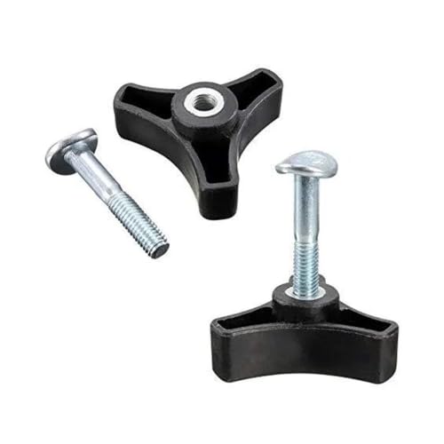 Perno de perilla para rueda de cortacésped con tuerca triangular en pack de 4 unidades 7