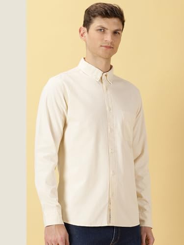 Image of Thomas Scott Men's | Solid | Full Sleeve | Slim Fit | 100% Cotton | Spread Collar | Casual Shirt