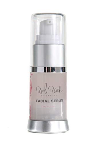 Red Rock Organics Rosacea and Sensitive Skin Serum | Organic & Nano Nutrients- Firms and Tightens-Reduces Puffy Eyes & Soothes Skin with Manuka Honey and Hyaluronic Acid (.5 oz)