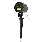 Laser Christmas Lights, Landscape Projector Lights Outdoor Waterproof laser lights Laser Lamp for Outdoor Garden/Yard/Wall Family Gathering Party KTV Wedding Night Club Decoration (Red and Blue)