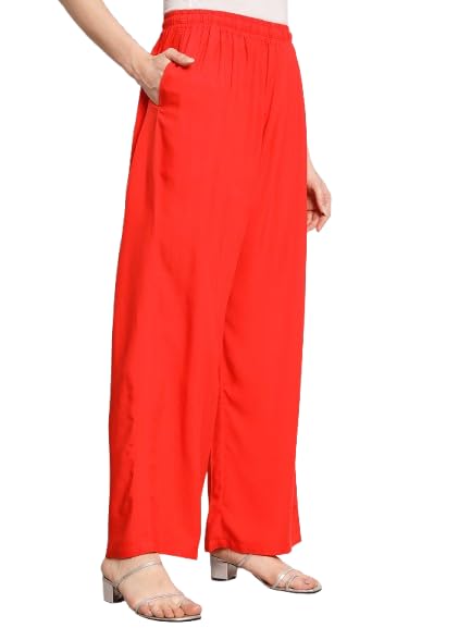 Image of Soft Colors Women Regular Fit Pocket Palazzo