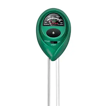 iPower Soil pH Meter, 3-in-1 Soil Test Kit for Moisture, Light & pH for Home and Garden, Lawn, Farm, Plants, Herbs & Gardening Tools, Indoor/Outdoor Plant Care Soil Tester