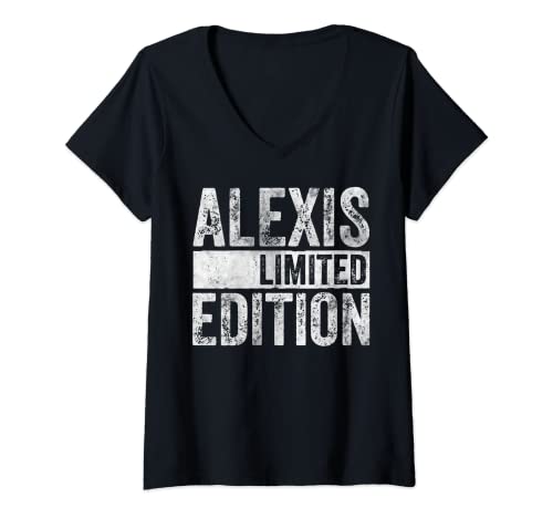 Womens Funny Personalized Name Joke Shirt Alexis Limited Edition V-Neck T-Shirt