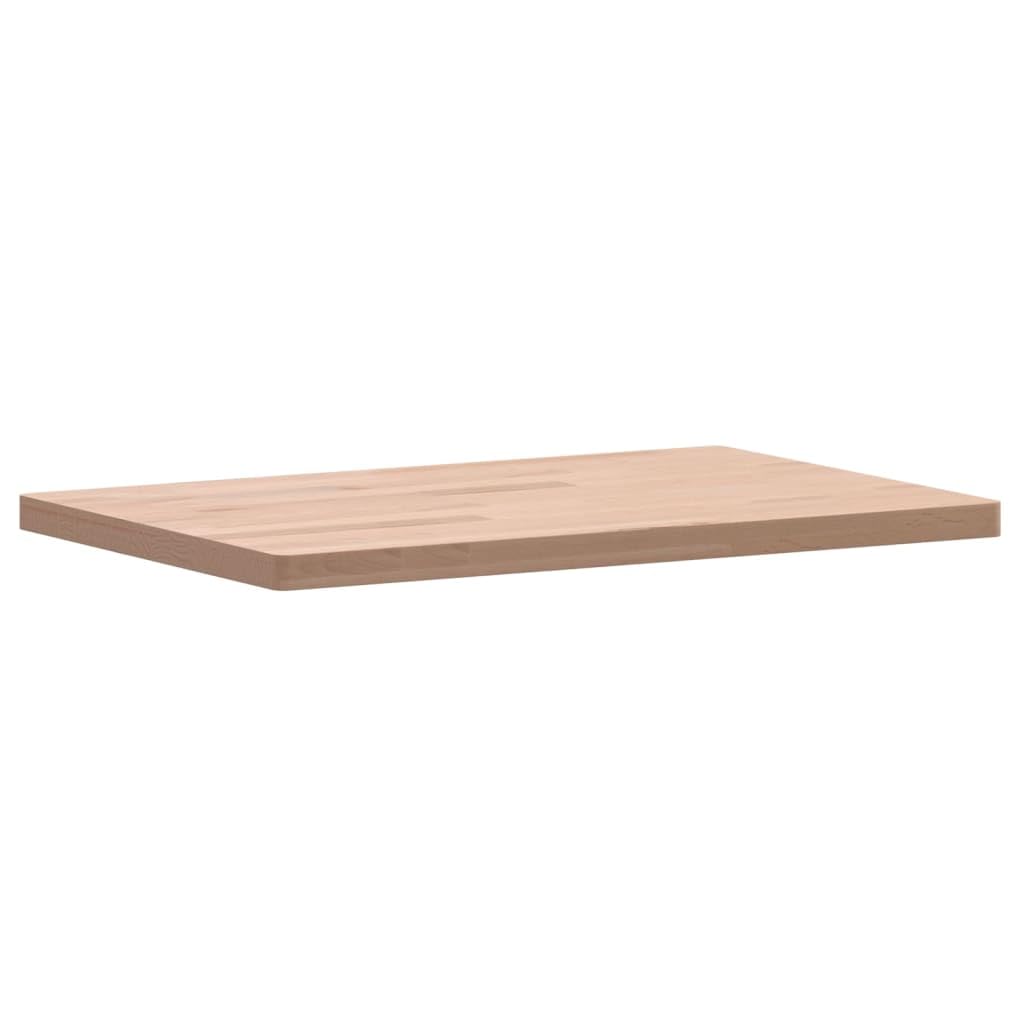 Hothingwell Rechteckige Tischplatte aus massivem Buchenholz, 60 x 40 x 2,5 cm, Ersatzplatte für Bar- oder Beistelltisch, glatte Oberfläche, leicht zu reinigen mit einem feuchten Tuch