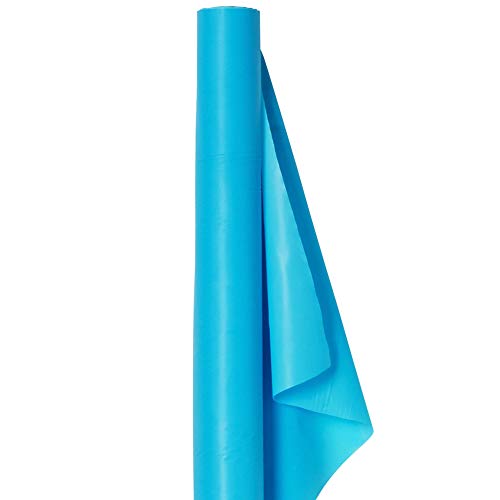 Amscan Caribbean Blue Plastic Table Roll - 40