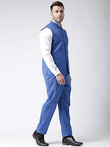 Image of hangup Men's Synthetic Notch Lapel Suit (2BasketTR Dblue 38 Dark Blue