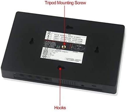 Back view of the SNDWAY SW-526A Sound Level Meter showing the tripod mounting screw and hanging hooks.