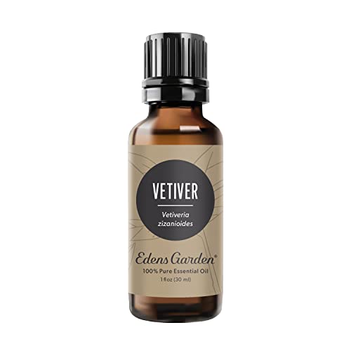 Edens Garden Vetiver Essential Oil- 100% Pure Premium Grade, Undiluted, Natural, Therapeutic, Aromatherapy, The Best for Diffuser, Skin, Humidifiers, Kid Safe 30 ml (1 fl oz)