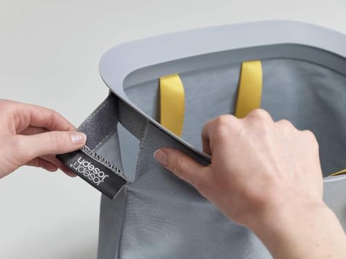Joseph Joseph Tota 100L Wäschekorb mit 2 Fächern und Wäschesäcken Grau – Ansicht 4