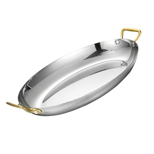 Finis les revêtements toxiques avec la paella espagnole ovale en inox