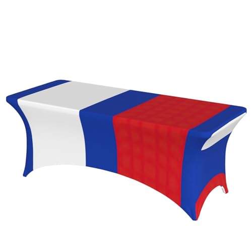 Housses de table drapées élasthanne motif russe stretch 1,8 m EdWal