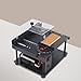 200W Mini Table Saw Desktop Electric Cutter, Portable Multi Functional Table Saw for Crafts, Cutting Tool Machine Height & Angle Adjustable with More Accessories, for Hardware Shop, Jewelry Shop