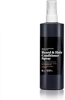 S'cotch Porters Daily Hydration Leave-in Beard and Hair Conditioner Spray, Dry Hair, Moisturizing, All Hair Types, 8 oz, 1 Pack