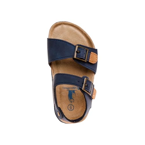 Rugged Bear Kids Sandals Cork Double Buckle Slides Summer Sandals for Boys Size 5-10 Toddler3