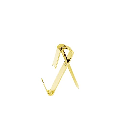 Image of 50LB Picture Hooks, Gold, Heavy Duty, Drywall & Wood, 50 Pieces with Screws, Easy Install & Store, Wide Application