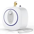 Electric Mini Tank Water Heater, 4-Gallon Instant Hot Water Heater, 120V 1440W, Rapid Heating, Easy to Install, Under Sink, Floor Mounted, Kitchen, Bathroom and RV