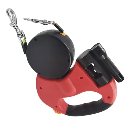 伸縮式犬用リード - ダブル犬用、引っ張り防止 | 2匹用自動伸縮ロープ、小型中型犬用のライトトレーニング 、アウトドア散歩、旅行、ペット用品, 26x18cm, 10.24x7.09インチ