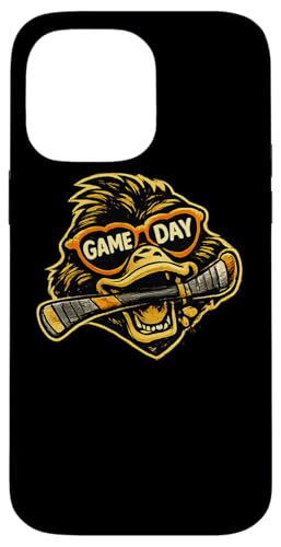 Funny Hockey Duck Game Day Vintage Shirt Fans �X�}�z�P�[�X iPhone 14 Pro Max �p