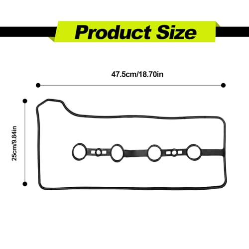 Image of VS50530R Valve Cover Gasket Set, Compatible with T0y0ta Camry Corolla Matrix Solara 2AZ-FXE 1AZ-FE L4 2.4L 2.0L Valve Cover Gasket, 11213-28021 112130H010 VS50362 0361639